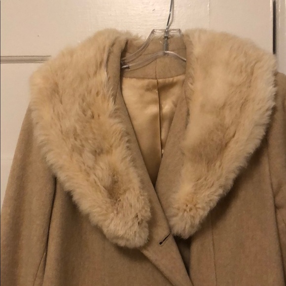 Vintage Coat With Real Rabbit Fur - Picture 2 of 5